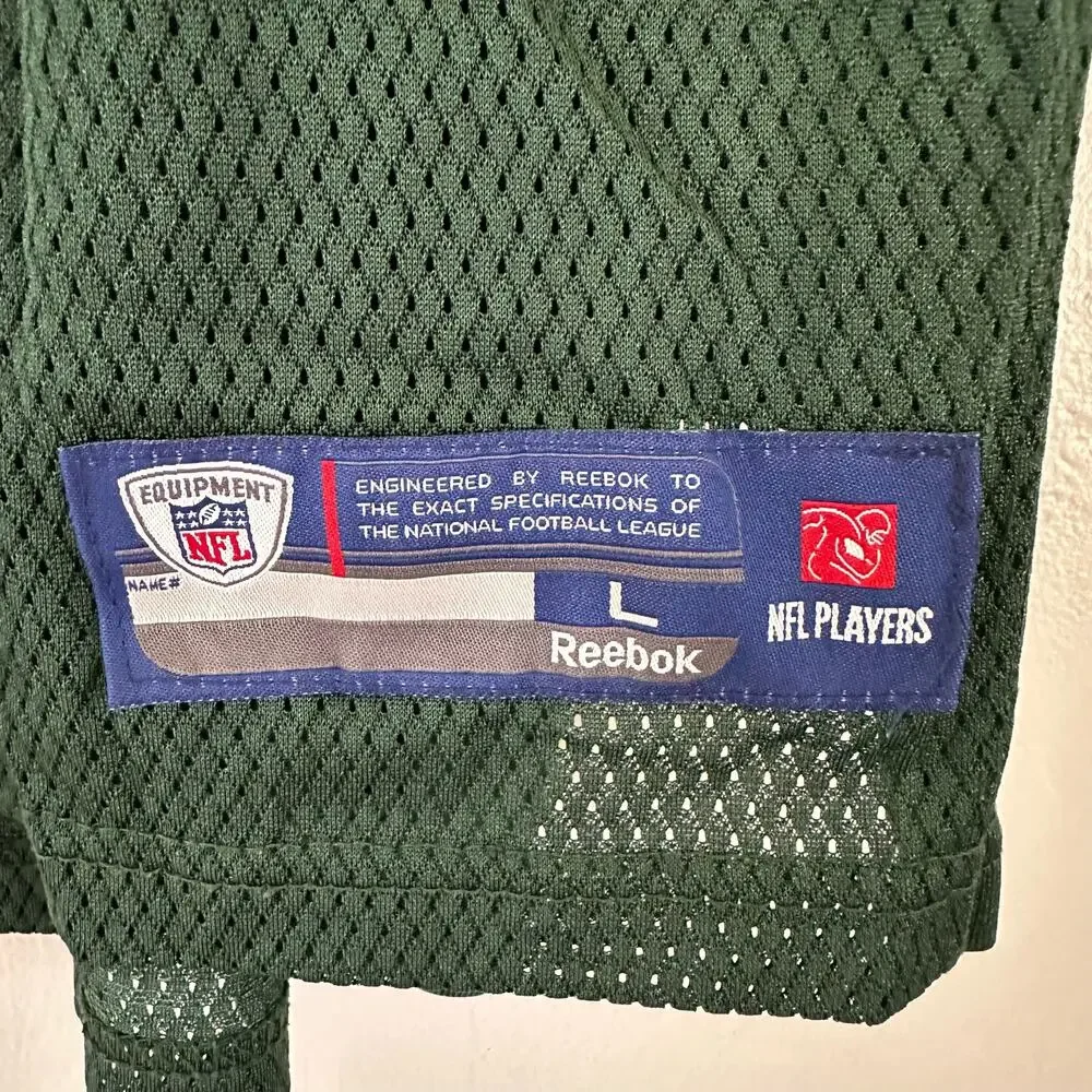 NFL Green Bay Packers Brett Favre Jersey Green On Field‎ Reebok Youth Size Large